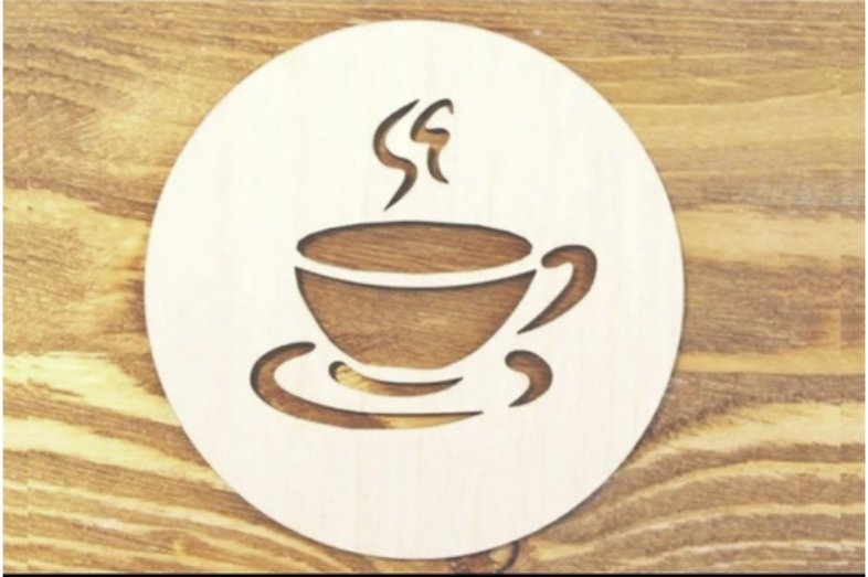 Подставка под кружку из дерева