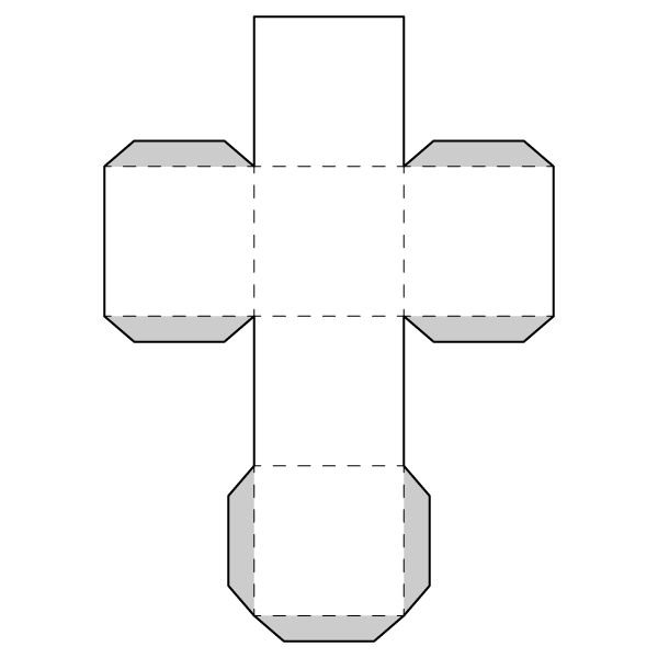 Куб развертка для склеивания
