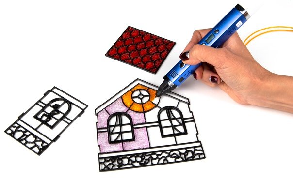 Домик 3d ручкой