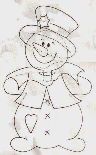 Снеговик фетр выкройка