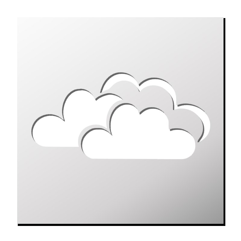 Облако трафарет для вырезания