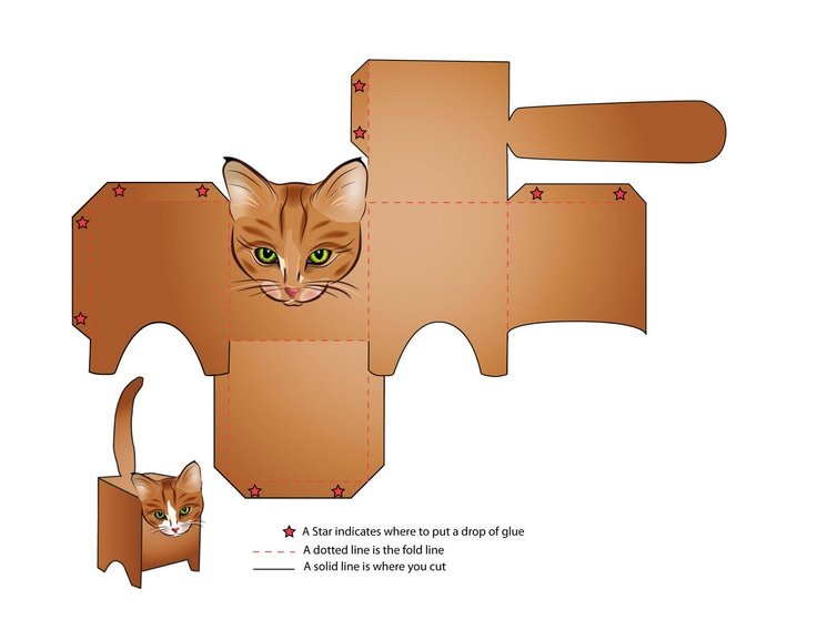 Развертки бумажных игрушек для детей