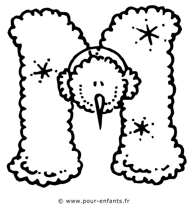 Новогодние буквы для вырезания