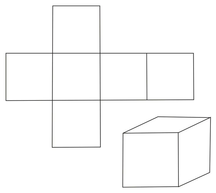 Развертка гексаэдра Куба