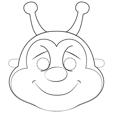 Маска трафарет для детей