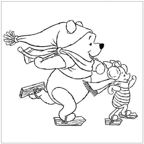 Раскраска Винни пух Дисней