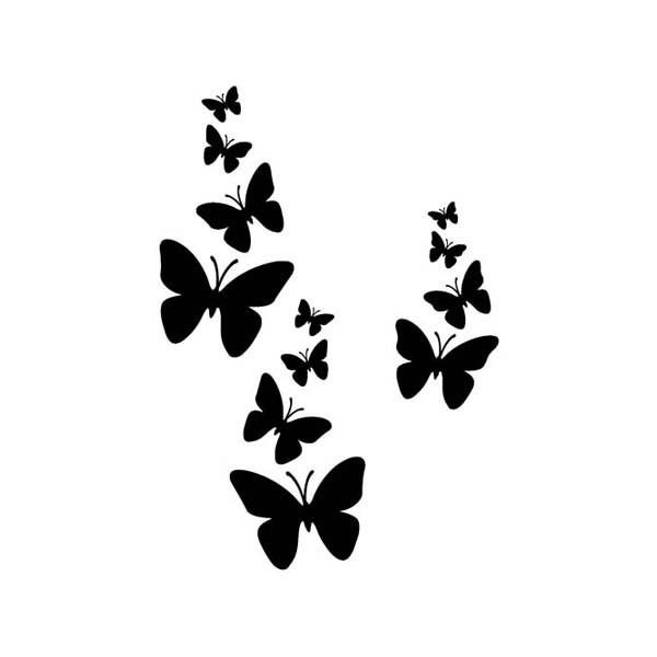 Трафареты бабочки