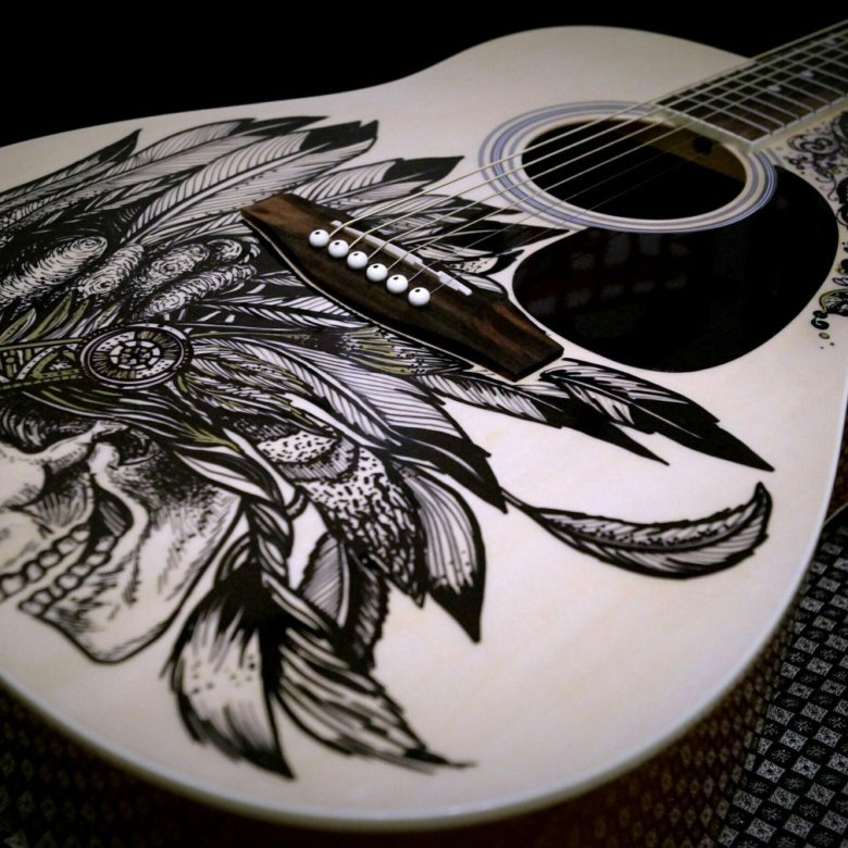 Узоры на гитаре