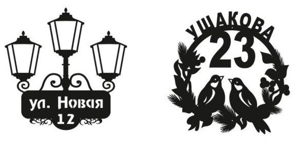 Адресная табличка плазменная резка