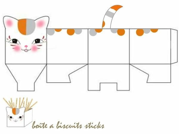 Котенок развертка из бумаги