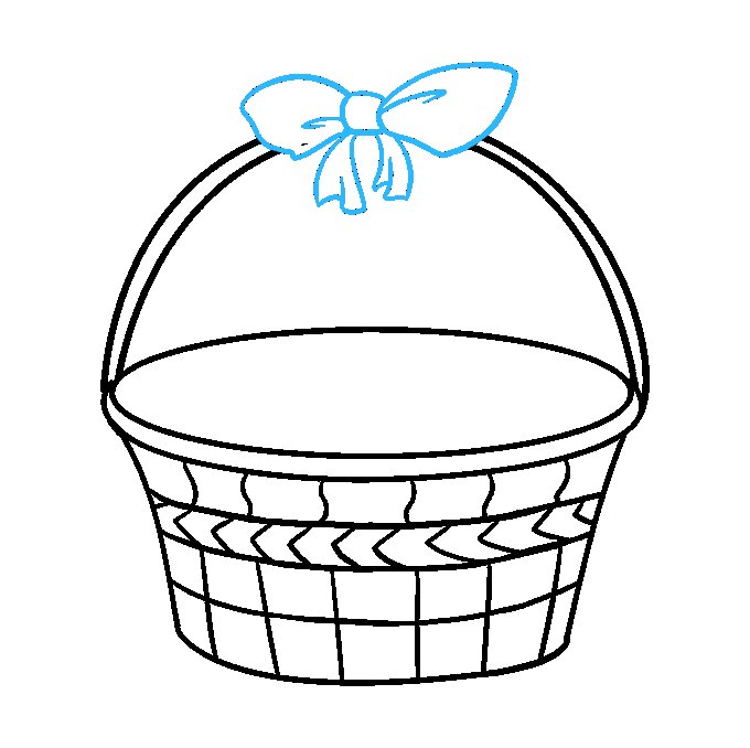 Шаблон корзинки для детей