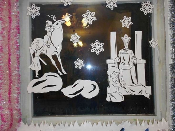 Новогодняя сказка на окне