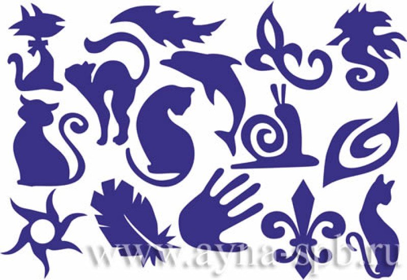 Трафарет для интимной стрижки