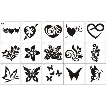 Набор трафаретов для бикини