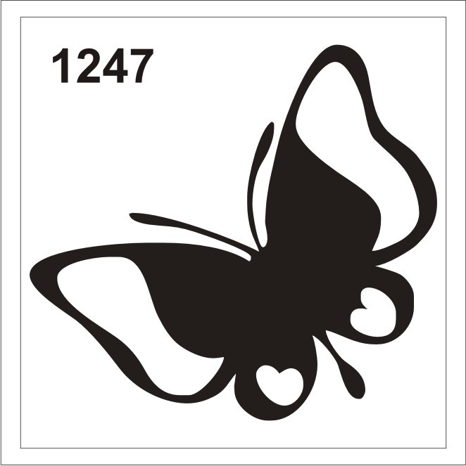 Трафарет для бикини