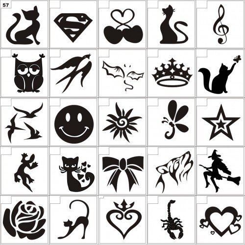 Трафарет для бикини