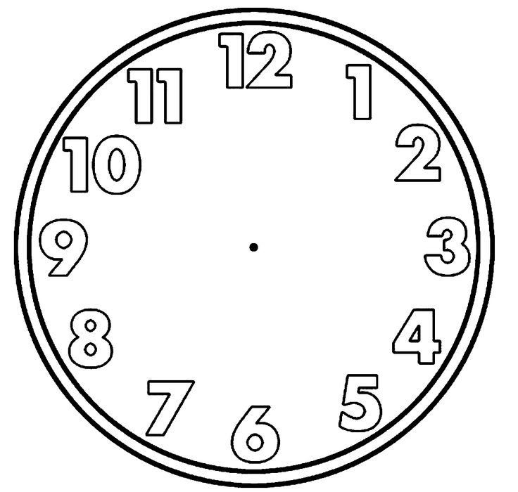 Трафарет часов