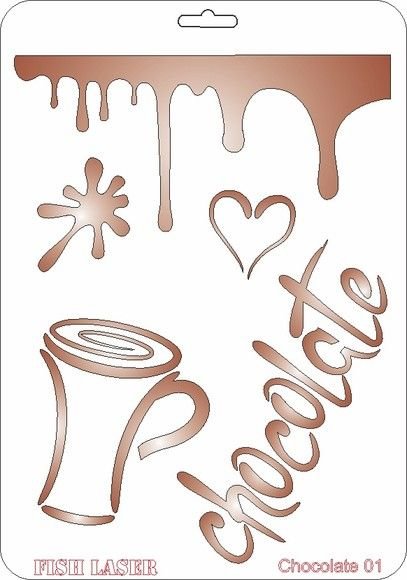 Трафарет для шоколадного декора