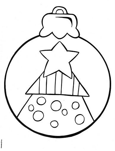Новогодние шары раскраска для детей