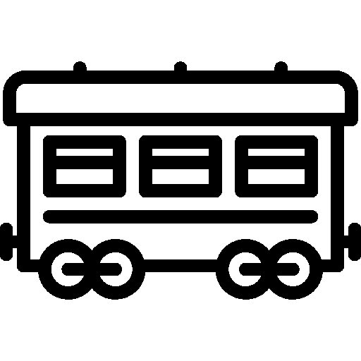 Пассажирский вагон пиктограмма