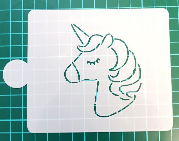 Трафарет единорога для торта