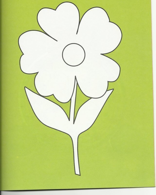 Трафареты цветов для рисования