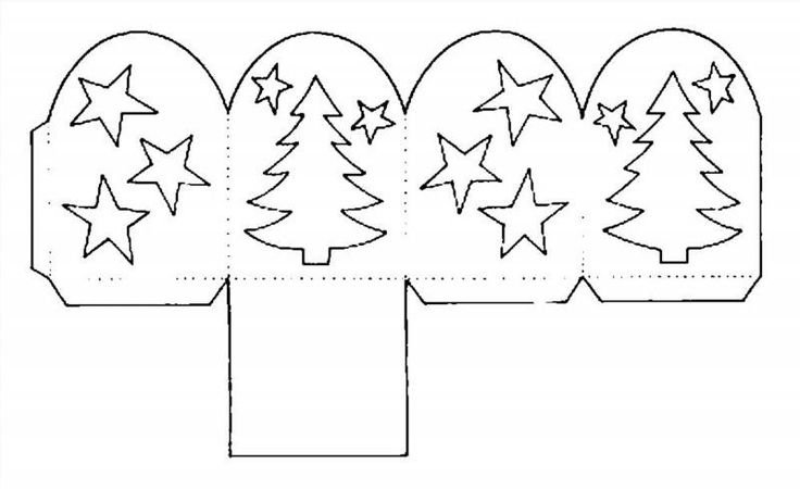 Заготовки для елочных игрушек из бумаги