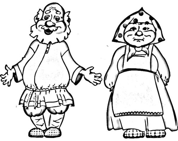 Колобок раскраска кукольный театр