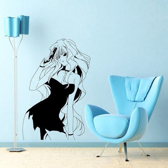 Стены разрисованные в аниме