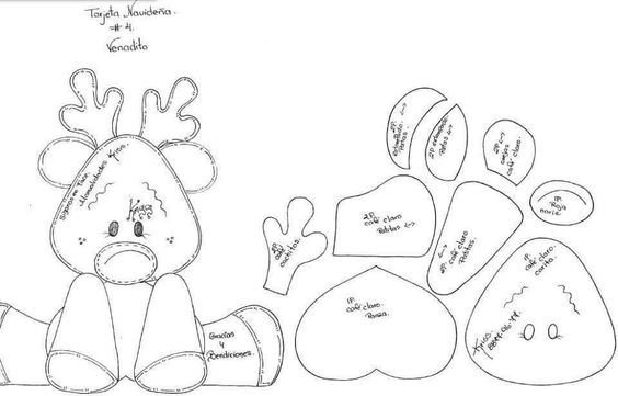 Новогодняя аппликация из фетра выкройка