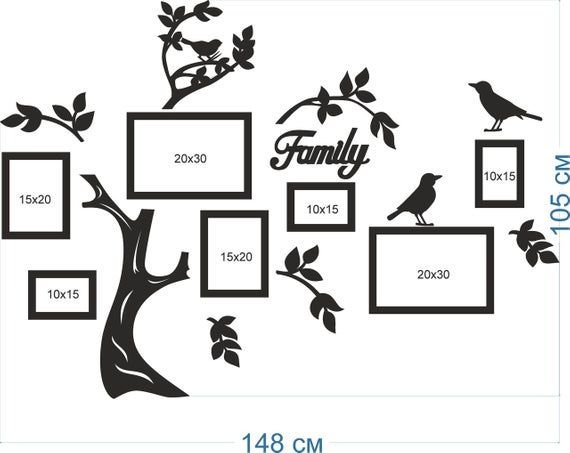 Фоторамка "семейное дерево"