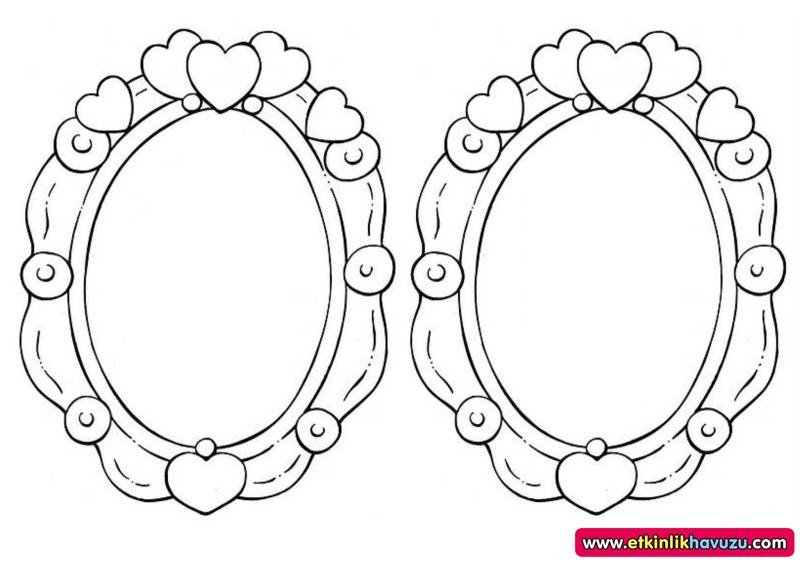 Зеркальце трафарет