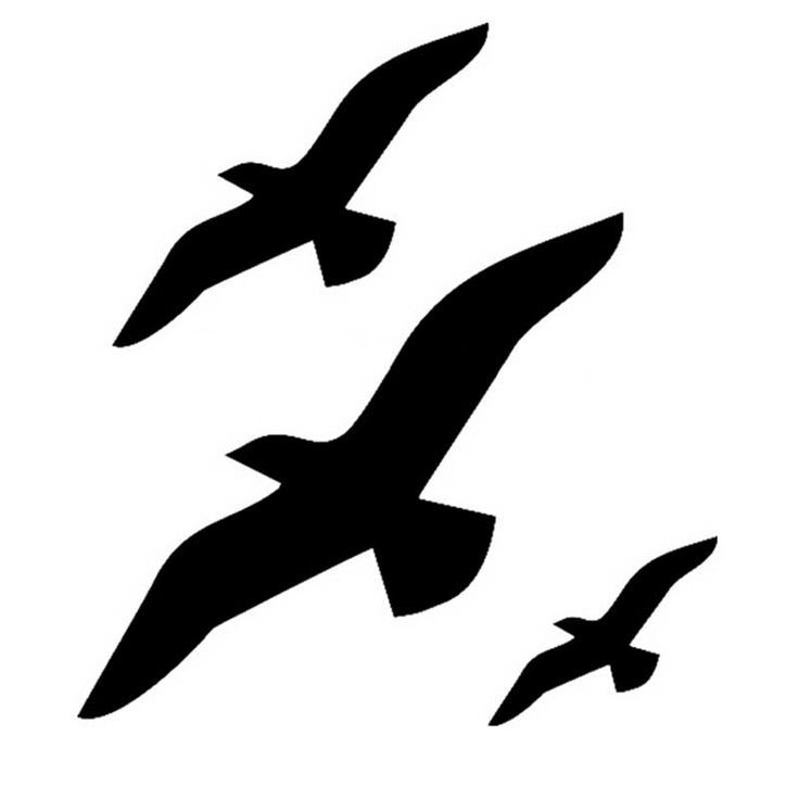 Силуэт птицы