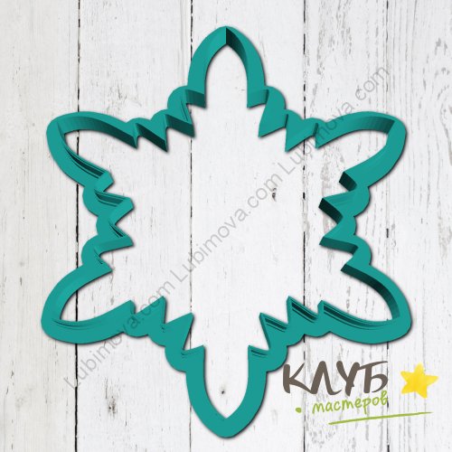 Вырубки снежинки для печенья