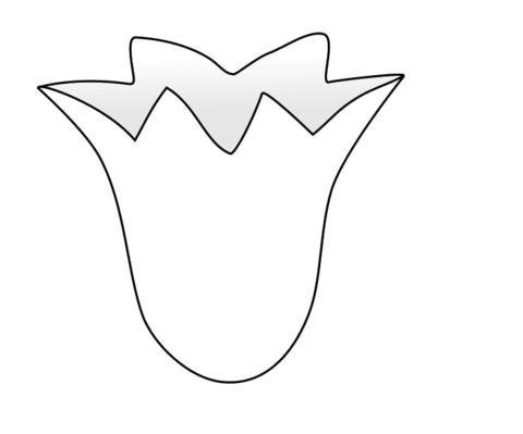 Трафарет цветов колокольчик