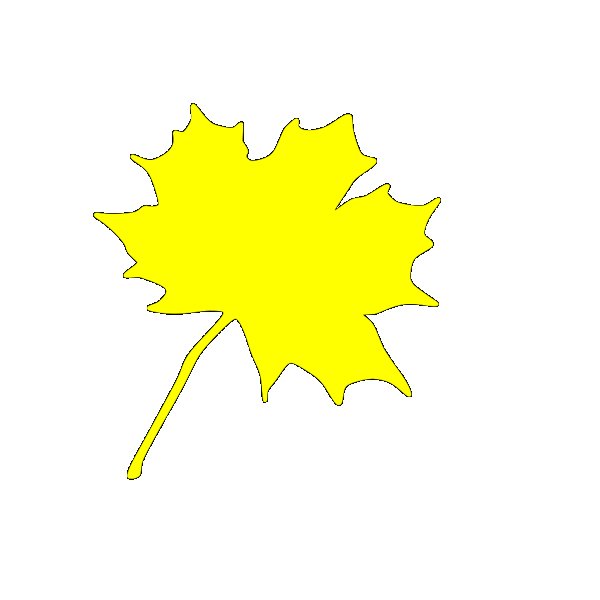 Кленовые листья для вырезания цветные