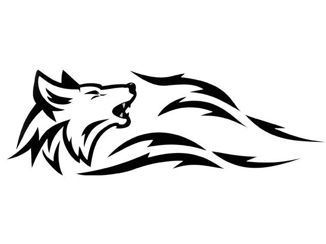 Векторное изображение волка