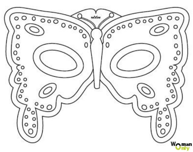 Маска трафарет для детей