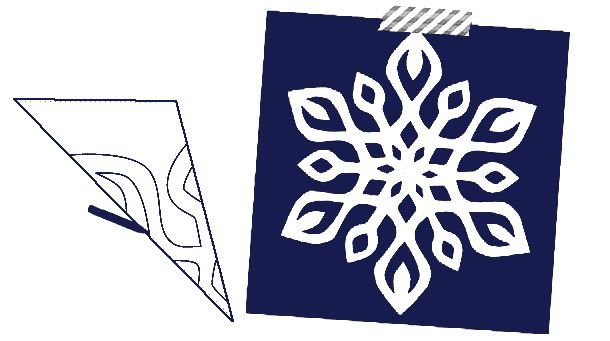 Шаблоны снежинок