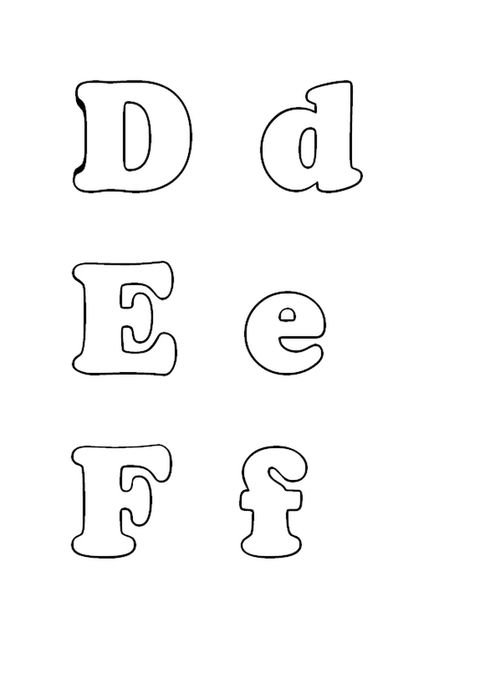 Трафарет букв английского алфавита для вырезания