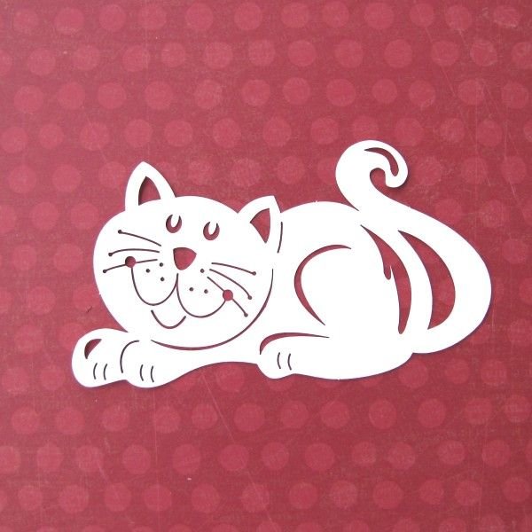 Трафарет кота