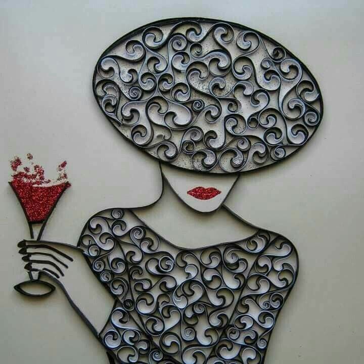 Контурный квиллинг картины