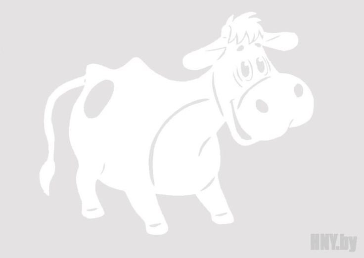 Трафарет коровы для вырезания