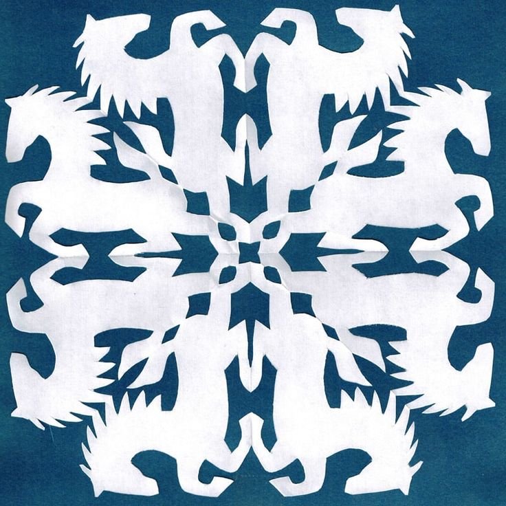 Снежинки для вырезания