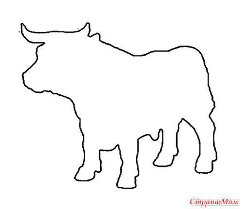 Контуры животных для детей
