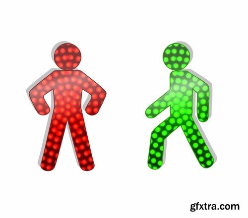 Светофор зеленый человечек