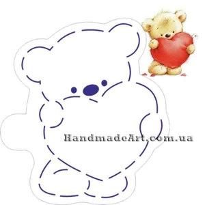 Мишка пряник шаблон