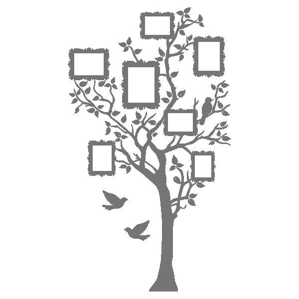 Трафарет дерева на стену