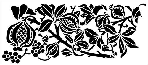 Цветочный орнамент в полосе