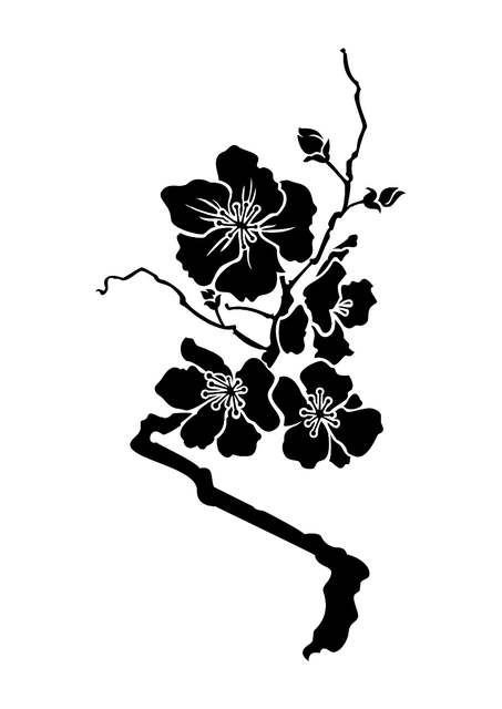 Стилизованная ветка Сакуры